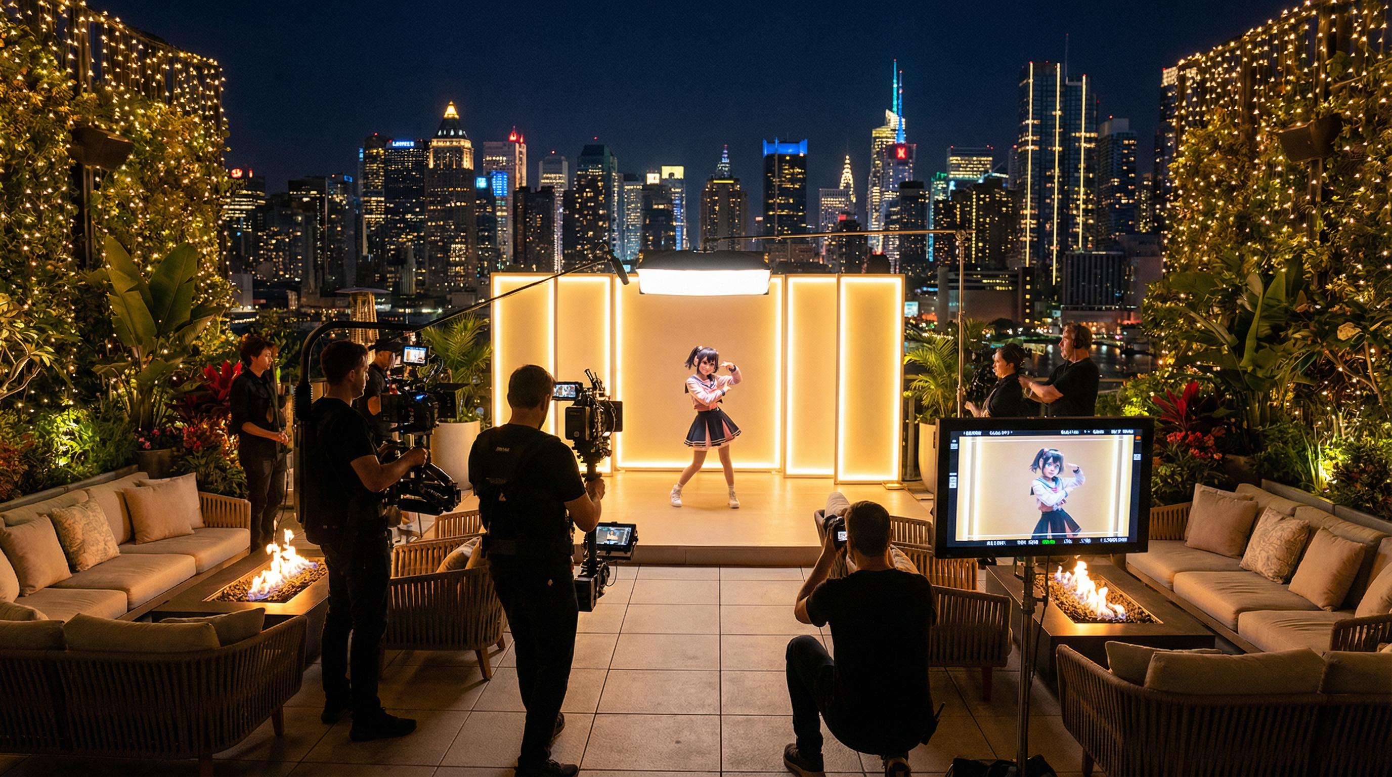 蓝导航动漫MV拍摄